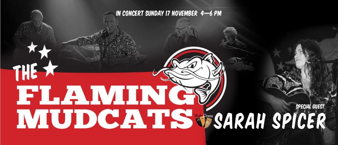 poster featuring the band The Flaming Mudcats