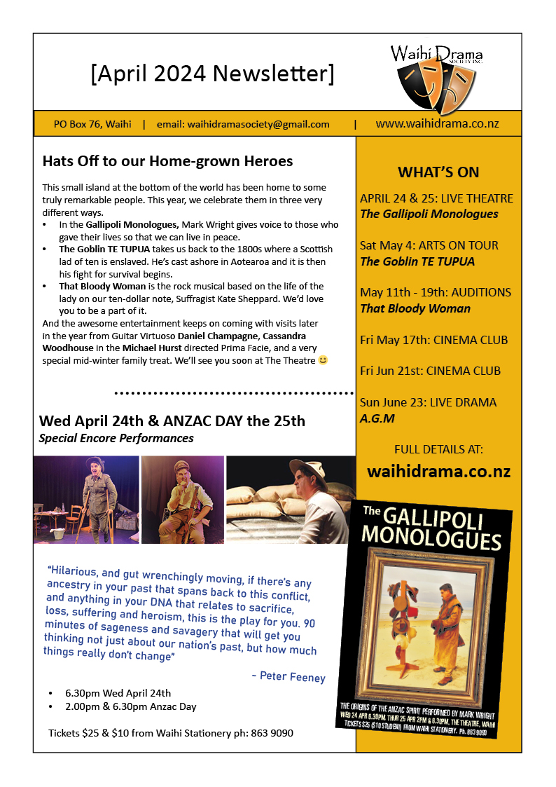 April 2024 Newsletter